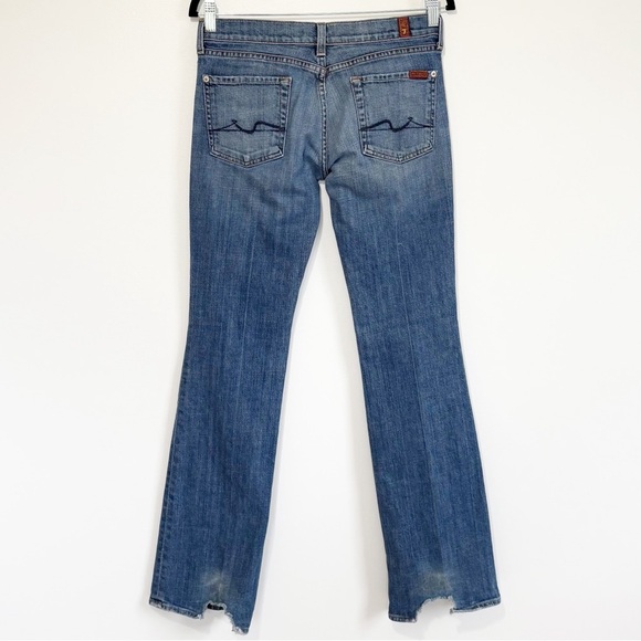 7FAM 7 For All Mankind Bootcut Jeans Midrise 28 - Picture 2 of 14